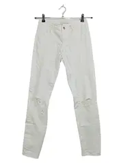 Vorschaubild 1 von Damen Jeans Slim Fit Weiß Destroyed Gr. 38 W29 M