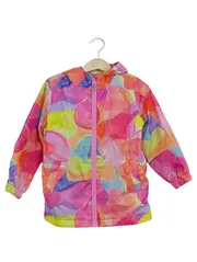 Vorschaubild 1 von Kinder Regenjacke Gr. 98 Bunt Abstrakt Kapuze Mädchen