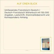 Vorschaubild 2 von Französisch Wörterbuch Deutsch-Französisch 150.000 Angaben Hardcover Lautschrift