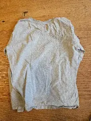Vorschaubild 5 von Kinder Langarmshirt Gr. 140 Grau Retro Pixel Dino Print