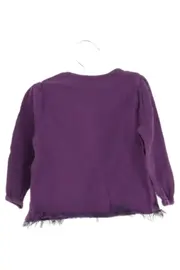 Vorschaubild 2 von Kinder Langarmshirt Gr. 68 Lila Casual mit Mädchen Motiv