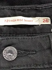 Vorschaubild 3 von Damen Jeans Skinny Fit 721 High Rise W26/34/XS Schwarz Casual
