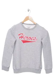 Vorschaubild 1 von Cars Damen Sweatshirt Grau 38/XS Heroes Print Casual Langarm