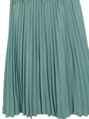 Vorschaubild 3 von Damen festliches Kleid Gr. 36 Türkis Spitze Elegant Midikleid