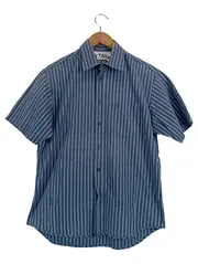 Vorschaubild 1 von Herren Freizeithemd Gr. M 48 Blau Gestreift Kurzarm Casual