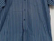 Vorschaubild 3 von Herren Freizeithemd Gr. M 48 Blau Gestreift Kurzarm Casual