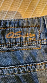 Vorschaubild 3 von QS Damen Bootcut Jeans Gr. 40 W31 Blau Denim Used Look