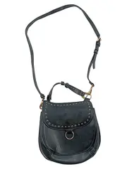 Vorschaubild 1 von Damen Umhängetasche Schwarz Nieten Satteltasche Crossbody Bag