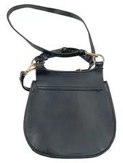 Vorschaubild 2 von Damen Umhängetasche Schwarz Nieten Satteltasche Crossbody Bag