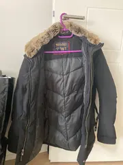Vorschaubild 3 von Damen Parka Gr. 38/M Schwarz Casual Outdoor Jacke