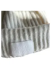 Vorschaubild 2 von Mütze Damen Wolle Weiß Casual Rippstrick Beanie