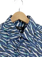 Vorschaubild 2 von Herren Freizeithemd Slim Fit Gr. 40/L Animal Print Blau