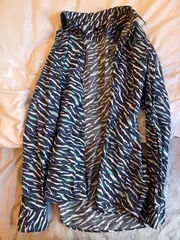Vorschaubild 3 von Herren Freizeithemd Slim Fit Gr. 40/L Animal Print Blau