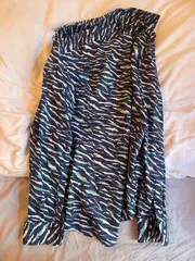 Vorschaubild 5 von Herren Freizeithemd Slim Fit Gr. 40/L Animal Print Blau