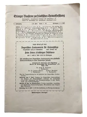 HEIMATVEREIN ERLANGEN Zeitschrift