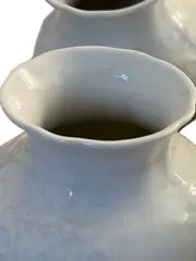 Vorschaubild 2 von Salzburg Porzellan Mini Vase Weiß Blumen 8x9 cm