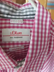 Vorschaubild 3 von Herren Business Hemd kariert Pink Langarm Gr. 50/L