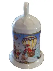 Vorschaubild 1 von Thule 2000 Dekoglocke Weihnachten Kind Porzellan weiß 8cm