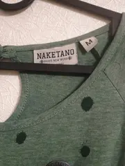 Vorschaubild 3 von Damen Freizeitkleid Gr. M Grün Punkte Jerseykleid