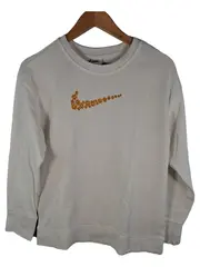Vorschaubild 1 von Pullover Sweatshirt Kinder Weiß Gr. 158 (146-156) Blumen Swoosh