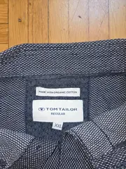 Vorschaubild 3 von Herren Freizeithemd Blau Gemustert Gr. 54 XXL Casual Baumwolle