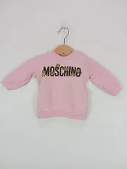 Vorschaubild 2 von Baby Sweatshirt Mädchen Gr. 68 Rosa Logo-Print Bären Langarm