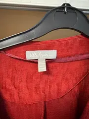 Vorschaubild 2 von Damen Strickjacke Leichte Jacke Rot Gr. 50, 52 Casual Viskose