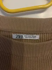 Vorschaubild 3 von Herren Strickpullover Pullover Beige Größe L Baumwolle Basic