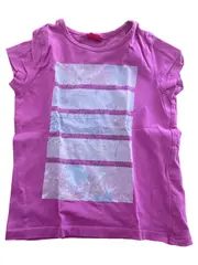 Vorschaubild 1 von T-Shirt Mädchen Gr. 92/98 Rosa Kurzarm Casual Grafisch