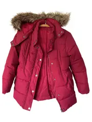 Vorschaubild 1 von TCM Kinder Winterjacke Rot Gr. 152 Casual Steppjacke Kapuze Fell