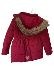 Vorschaubild 2 von TCM Kinder Winterjacke Rot Gr. 152 Casual Steppjacke Kapuze Fell