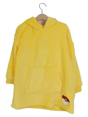 Vorschaubild 1 von Pikachu Kapuzenpullover Kinder Gr. 116 Gelb Komfortabel