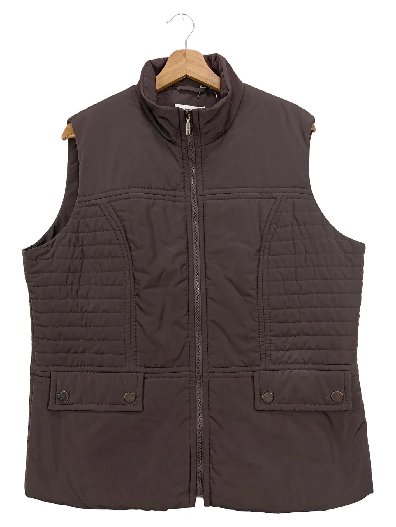 GOLLÉHAUG GOLLEHAUG Damen Steppweste Gr. 46/3XL Braun Klassisch Outdoor