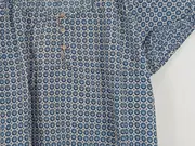 Vorschaubild 2 von Damen Bluse Gr. 38/M Blau Casual Grafisches Muster Baumwolle