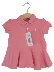 Vorschaubild 1 von Poloshirt Kleid Baby Mädchen Pink Gr. 80 Kurzarm Casual