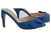 Vorschaubild 2 von Sandaletten Schleife Elegant Blau Damen Gr. 37 Slip-On 8cm Absatz