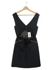 Vorschaubild 1 von Woman Studio Cocktailkleid Schwarz Gr. M Cut-Out Reißverschluss
