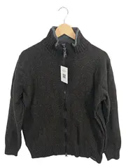 Vorschaubild 1 von Strickjacke Herren XL Braun Reißverschluss Stehkragen Wolle