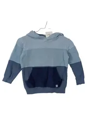 Vorschaubild 1 von Jungen Kapuzenpullover Gr. 110 Blau Baumwolle Strickpulli