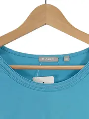 Vorschaubild 2 von Damen Langarmshirt Türkis Gr. 42 XL Basic Viskose Uni Alltag