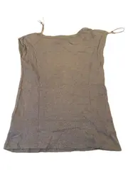 Vorschaubild 3 von Damen Unterhemd Top Shirt Grau Gr. S Baumwolle ärmellos