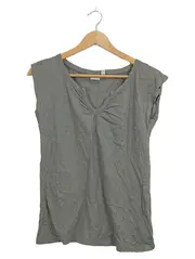 Vorschaubild 2 von Damen Unterhemd Top Shirt Grau Gr. S Baumwolle ärmellos