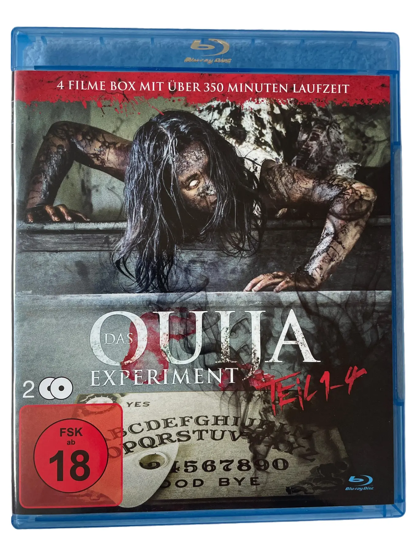 Ouija Experiment 1-4 Blu-Ray Box Horrorfilm Paranormal FSK 18