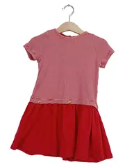 Vorschaubild 1 von Freizeitkleid Mädchen Rot Gestreift Maritim Gr. 98 Baumwolle