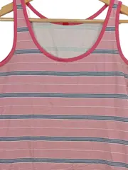 Vorschaubild 3 von EDC Damen Tanktop gestreift Rosa Gr. 38/M Baumwolle