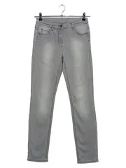 Vorschaubild 1 von TAIFUN Damen Jeans Slim Fit Gr. 36 W28 Grau Casual Stretch Hose