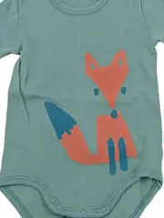 Vorschaubild 2 von Baby Body Gr. 56 Türkis mit Fuchs Motiv Langarm