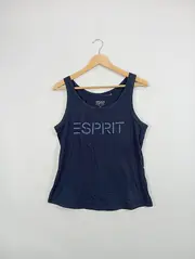 Vorschaubild 2 von Damen Unterhemd Tanktop Blau Casual Gr. X, Y