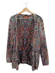 Vorschaubild 1 von Edition Damen Strickjacke Paisley Muster Langarm Gr. 38