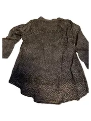 Vorschaubild 2 von Damen Bluse Langarm Baumwolle Gr. 34 XS Grafisch Mehrfarbig